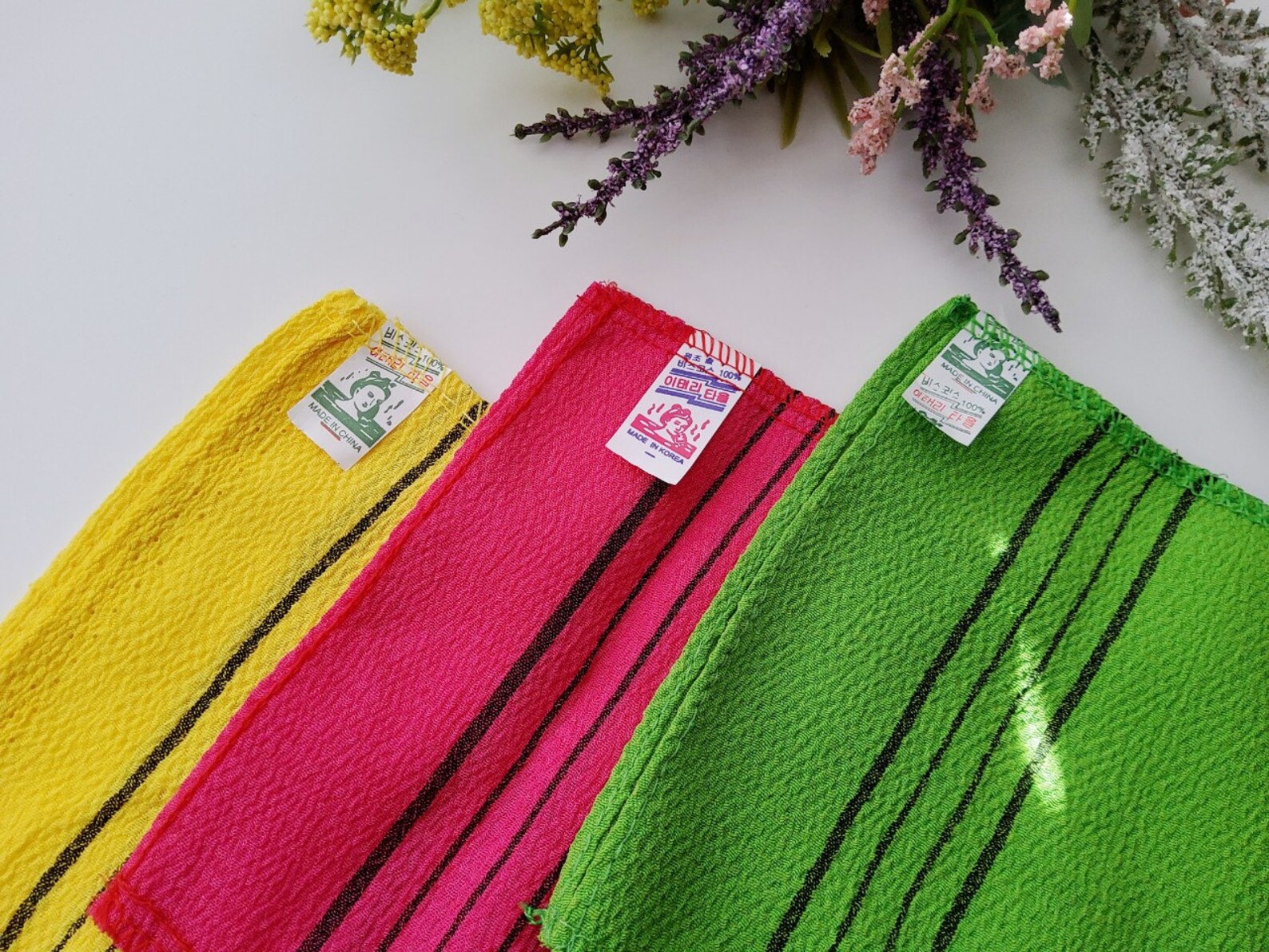 Body Scrub Rag 3pc Korean Exfoliating Scrub, Exfoliating Gloves, Exfoliating Mitt ...
