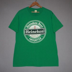 Vintage Heineken Imported Beer Holland Dutch Velvasheen T-shirt 80's image 1