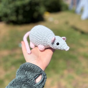 Crochet rat mouse plushie amigurumi teddy