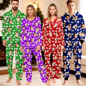 Custom Face Pajamas: Personalized Family Matching Pajamas bild 1