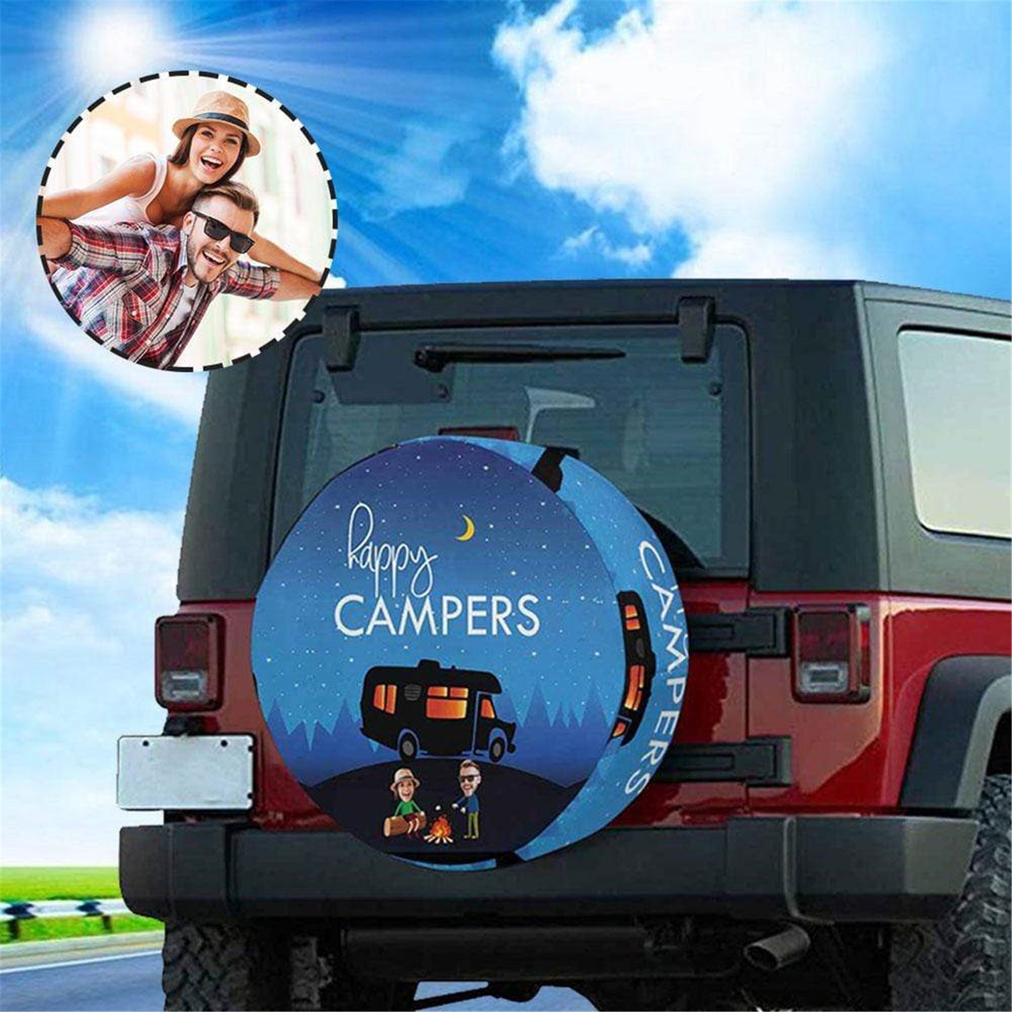 Camping Tire Cover Etsy