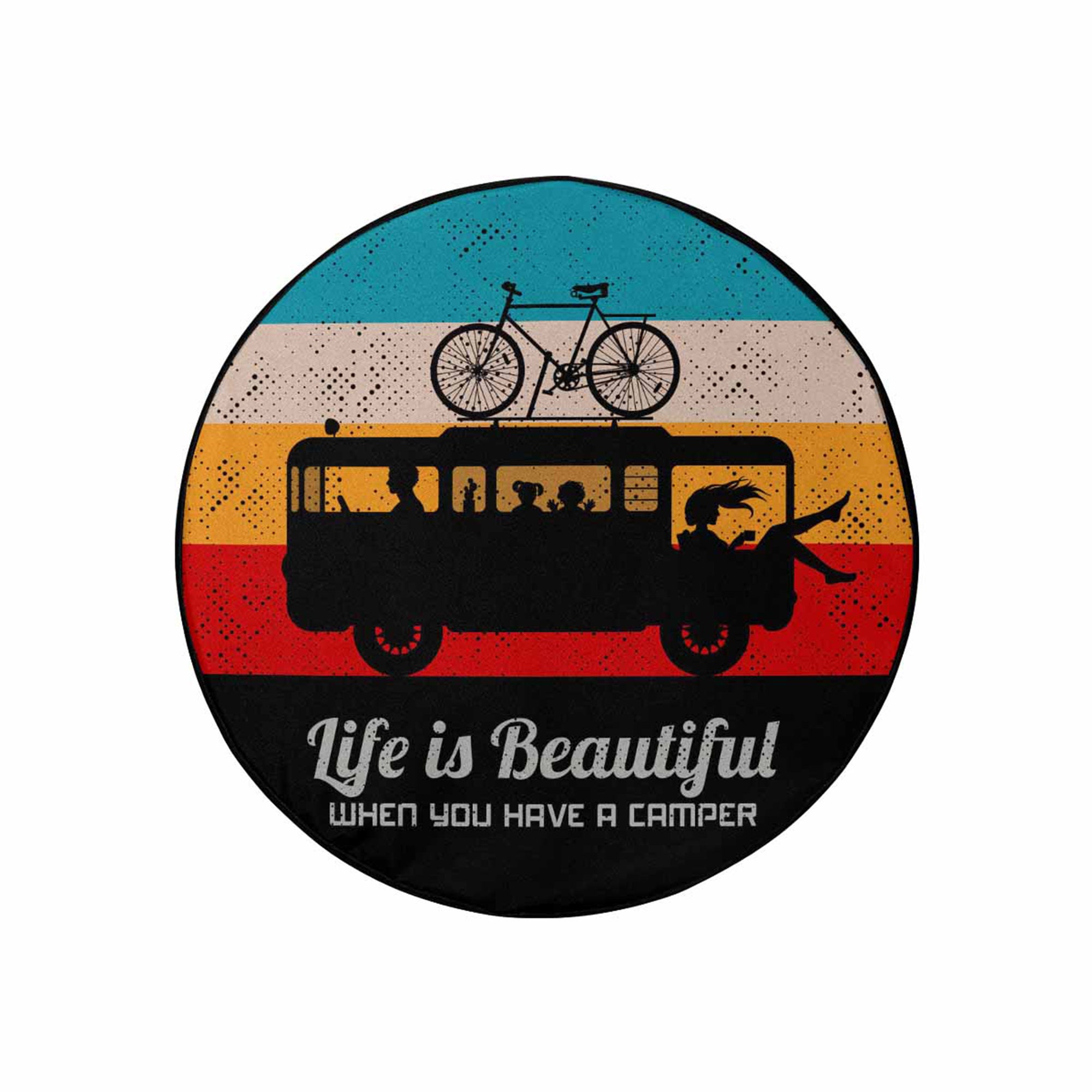 Custom Camper Spare Tire Cover Personalized Text Picture Etsy