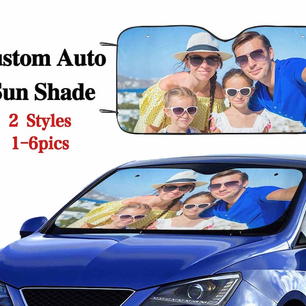 Personalized Photo Auto Sun Shade Etsy