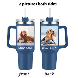 Custom 40oz Tumbler With Photo,custom Any Logo Photo,personalized Large ...