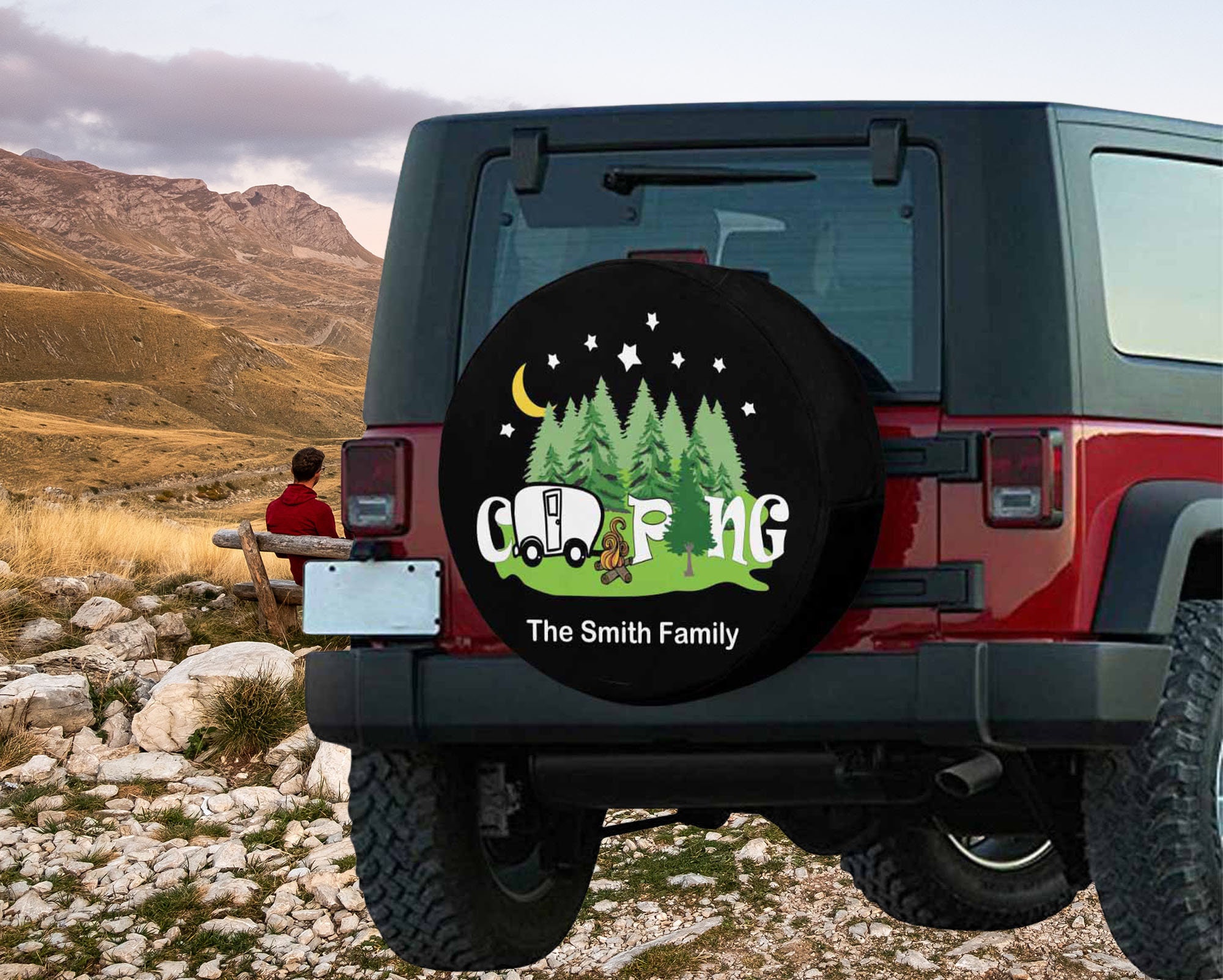Custom Family Spare Tire Cover Personalized Camper Spare Tire Etsy