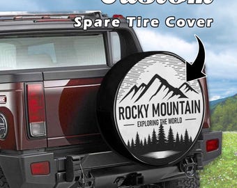 Custom Design Spare Tire Cover: Personalized Wheel Cover for Jeep, RV, SUV