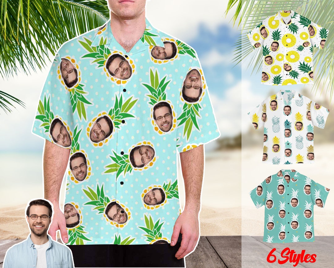 Funny Custom Face With Pineapple - Personalized Hawaiian Shirt HO4209 main image 1
