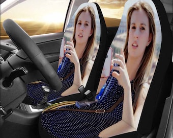 Custom Photo Car Seat Covers: Personalized Image Protector, Husband Gift
