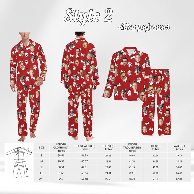 Custom Face Pajamas: Personalized Family Matching Pajamas bild 8