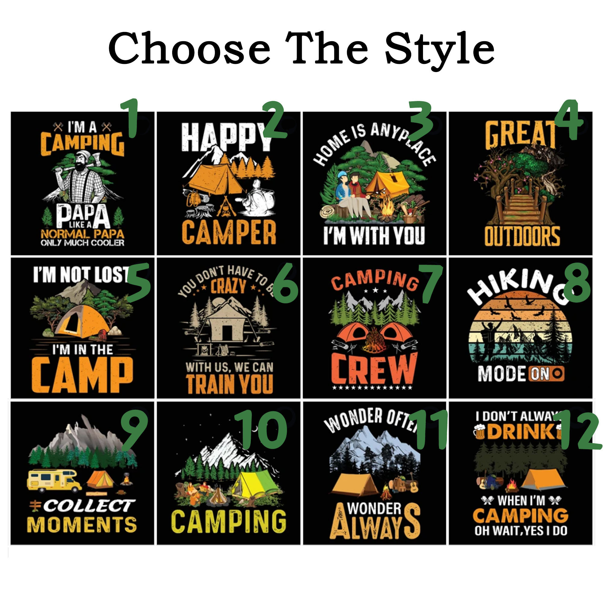 Custom Happy Camper Spare Tire Cover Personalized Camper Etsy