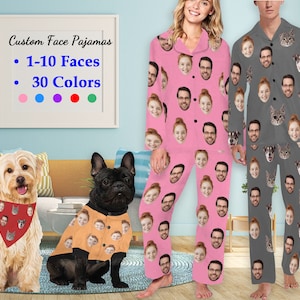 Personalized Face Pajama Set: Custom Photo Pajamas