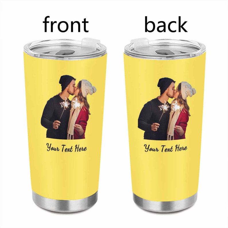 Custom Photo Tumbler Personalized Custom Photo Travel Mug Etsy
