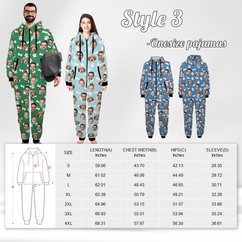 Custom Face Pajamas: Personalized Family Matching Pajamas bild 9