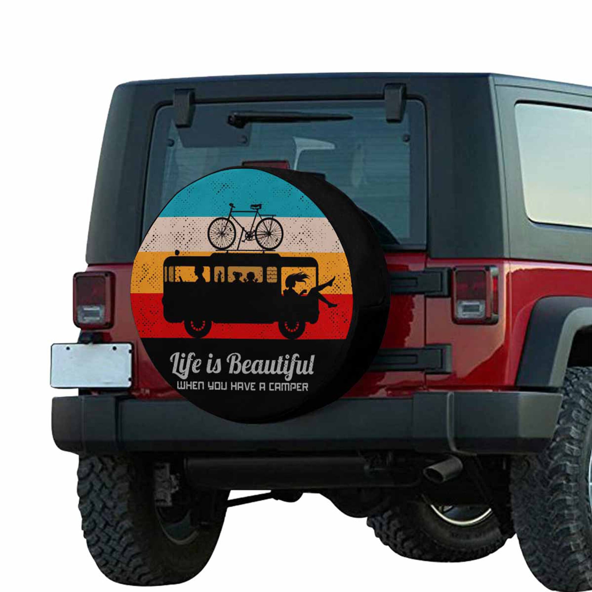 Custom Camper Spare Tire Cover Personalized Text Picture Etsy