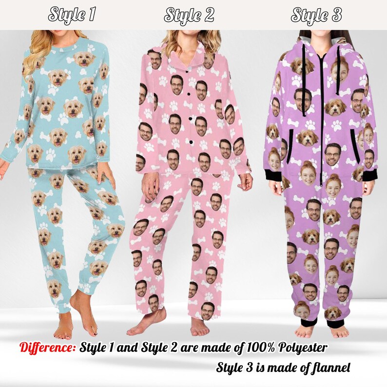 Custom Face Pajamas: Personalized Family Matching Pajamas bild 4
