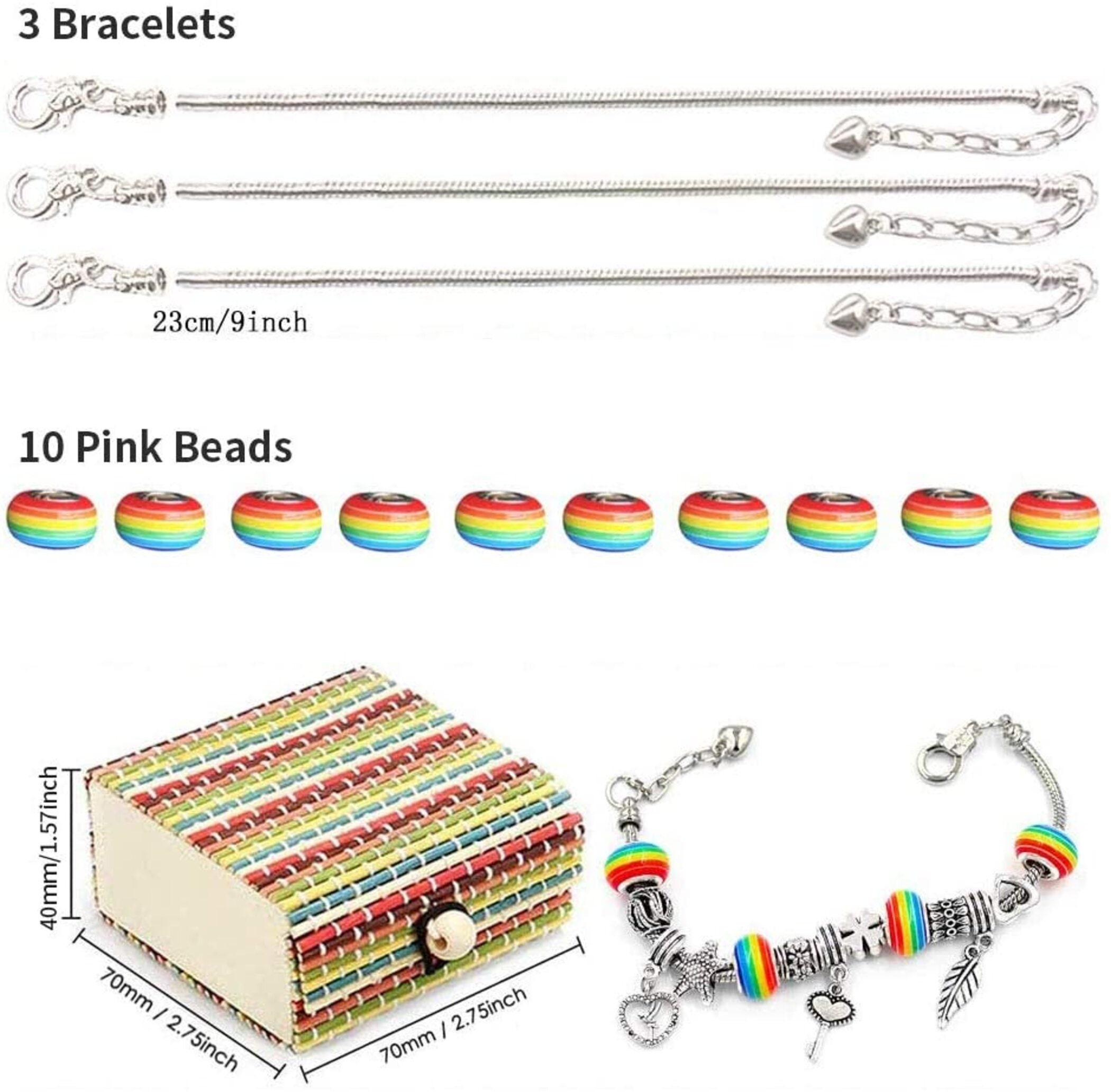 Jewelry Making Kit Bracelet making kit DIY Charm Bracelet Set Etsy