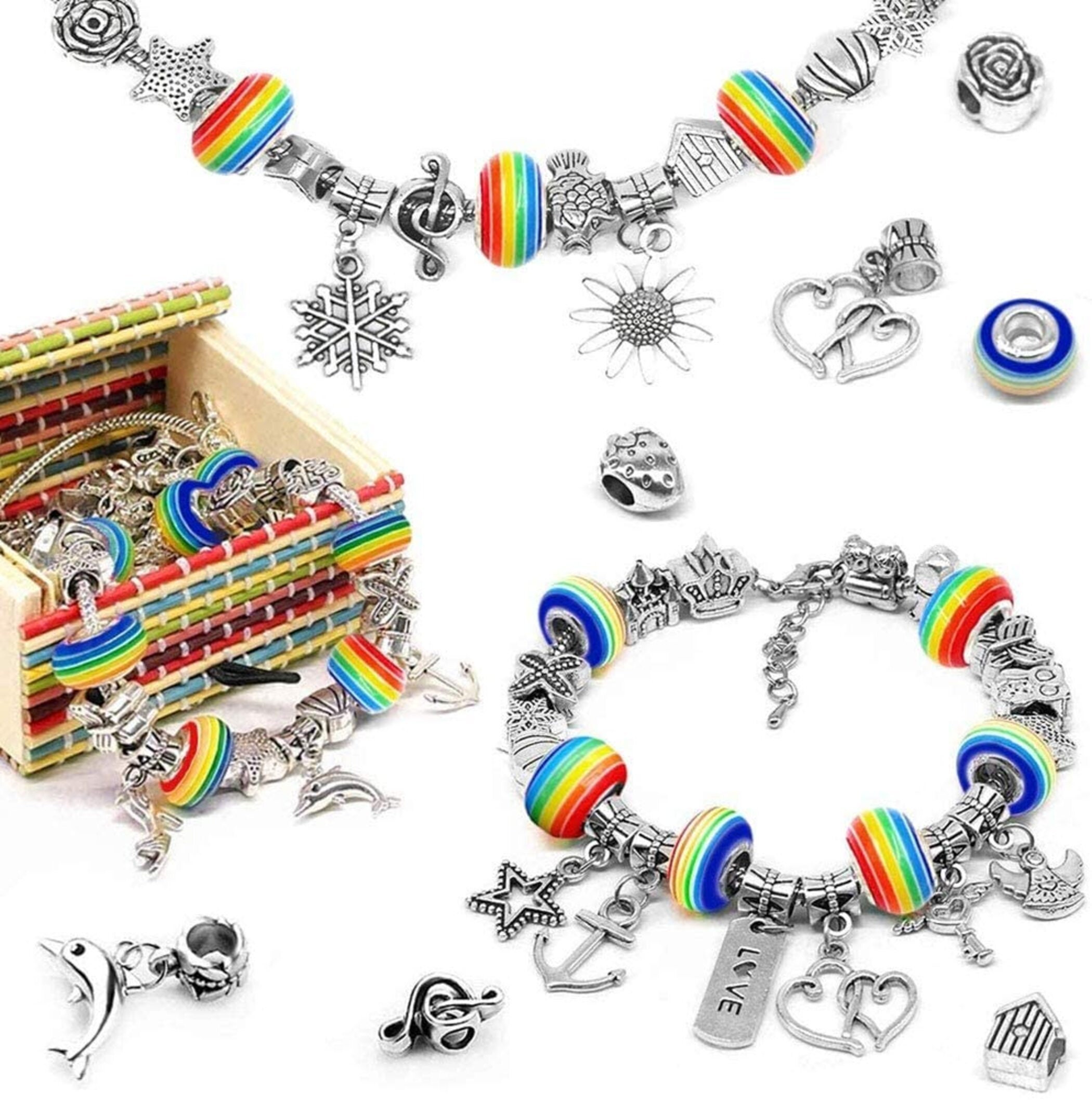 Jewelry Making Kit Bracelet making kit DIY Charm Bracelet Set Etsy