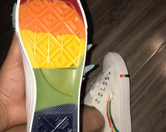 Rainbow shoes | Etsy