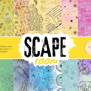 Room Escape digital dekorierte Papiersammlung