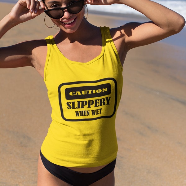 Caution Slippery When wet Sign, Premium Design Shirt, Unisex, Woman, Man Shirt, Custom, Personalizable,  Traffic Sign Shirt, Sign Shirt,