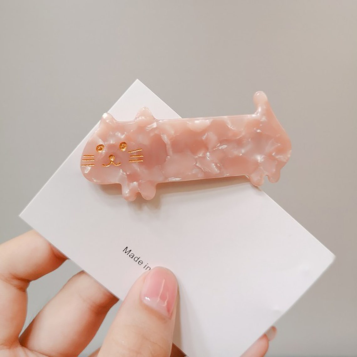 1PC Cute Cat Hair ClipKawaii Cat Hair ClipAcrylic Cat Etsy