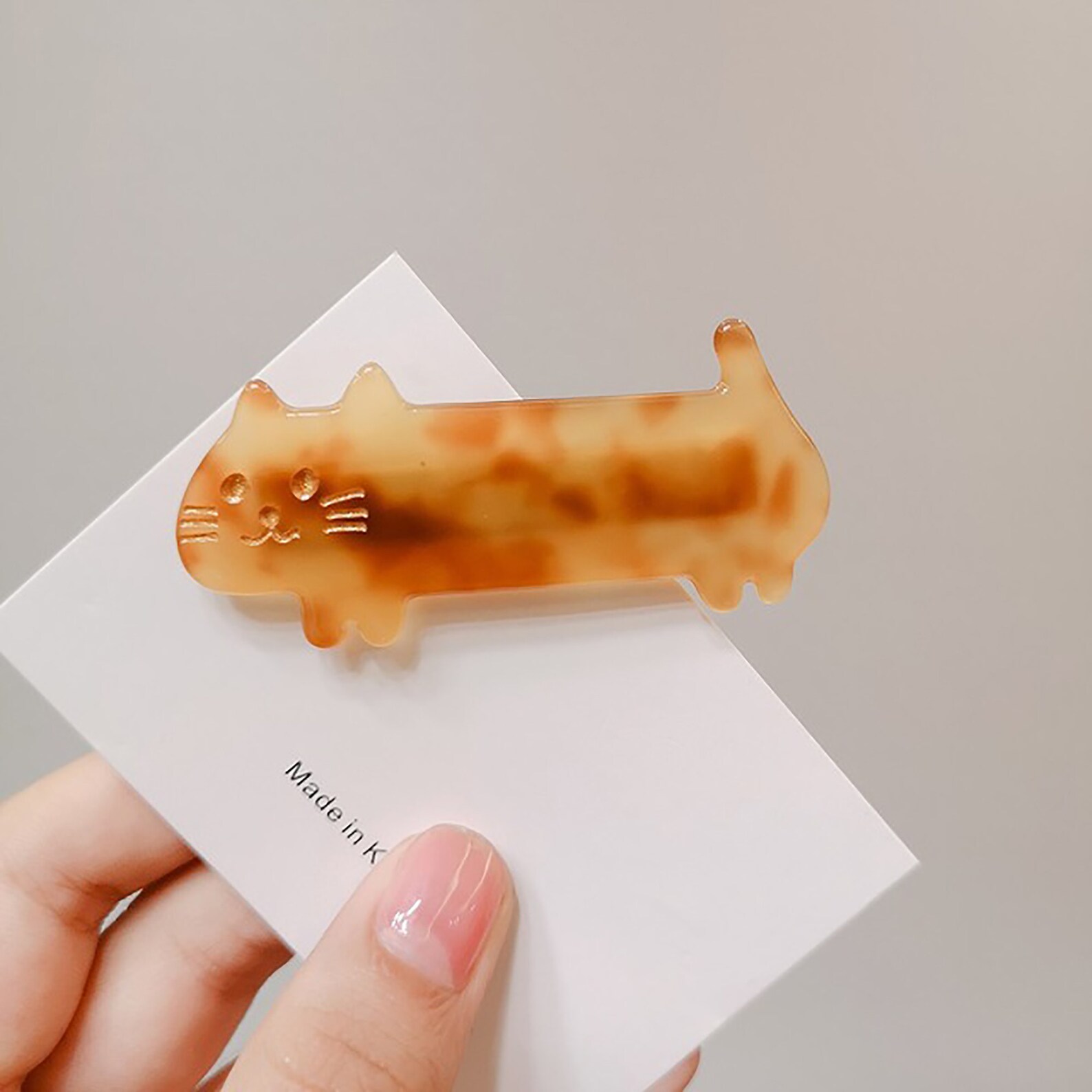 1PC Cute Cat Hair ClipKawaii Cat Hair ClipAcrylic Cat Etsy