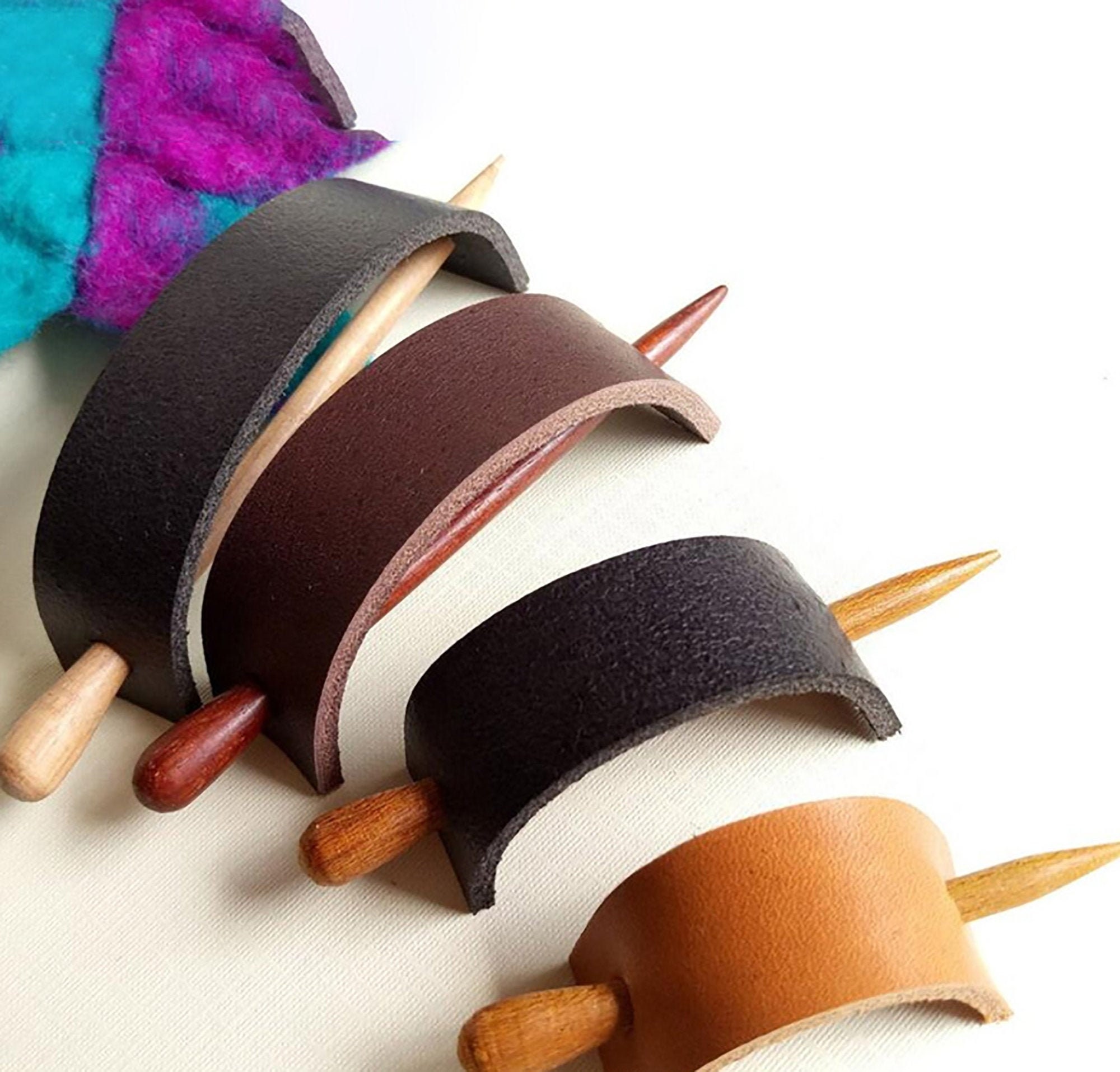 1PC Handmade Leather Hair Stick Barrette Minimal Hairpin Etsy