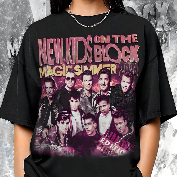 New Kids On The Block Shirt, The Magic Summer Tour 2024 Shirt, NKOTB Group Concert Shirt, Mixtape Tour Blockhead Shirt, Gift for Fan