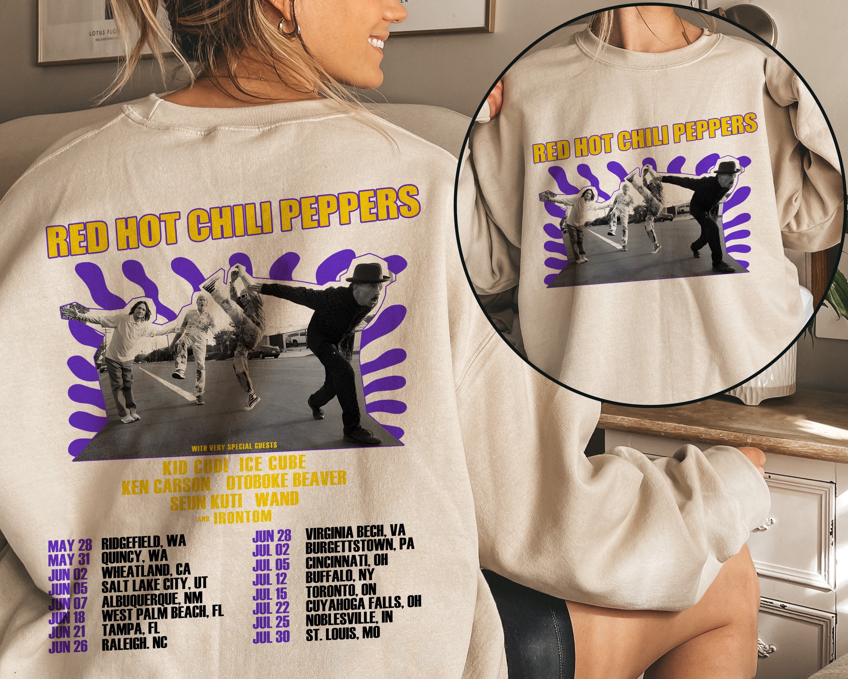 Red Not Chili Peppers Tour 2024 Shirt, Red Hot Chili Peppers Band Shirt, RHCP Tour Merch, RHCP