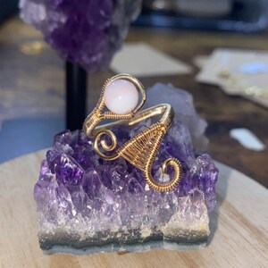 Pink Pearl Adjustable ring!