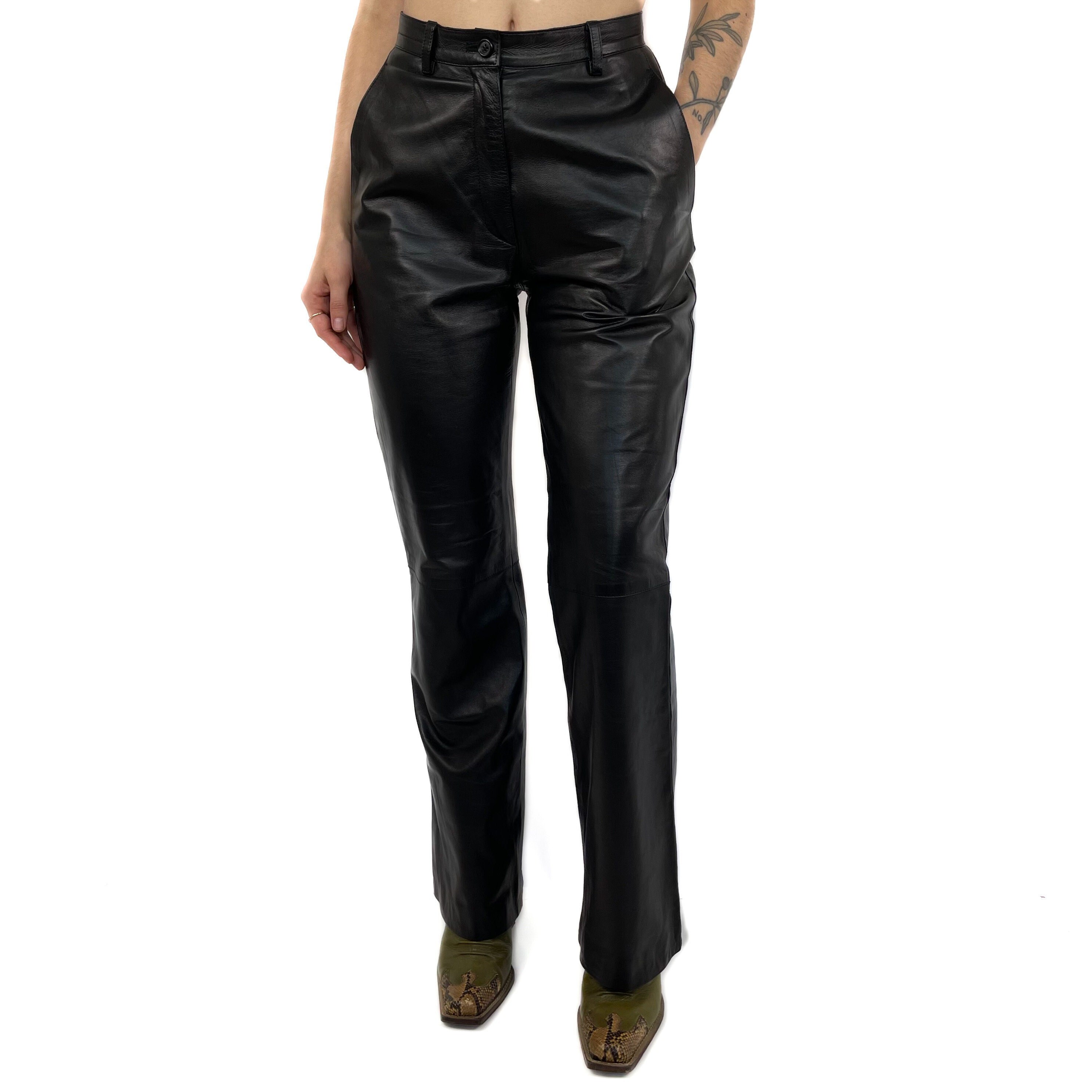 PRADA 00s sideline leather pants-
