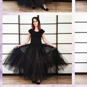 Long tulle petticoat, Varied colors petticoats, Plus size petticoat, Lolita petticoat, Petticoat women, Bridal petticoat, Wedding petticoat