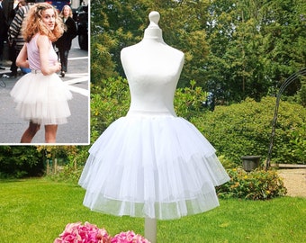 Jupe Carrie Bradshaw, jupe en tulle doux pour un mariage, EVJF, jupe de demoiselle d'honneur, jupe en tulle pour adulte, jupe en tulle pour ado