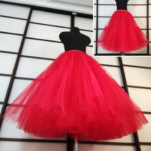 Long tulle petticoat, Varied colors petticoats, Plus size petticoat, Lolita petticoat, Petticoat women, Bridal petticoat, Wedding petticoat