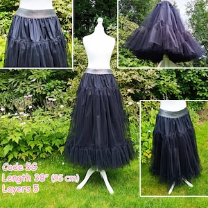 Jupon en tulle fait main, Plusieurs options de taille, Jupon en tulle, Jupon pour robe de mariée, Jupon grande taille, Jupon fait main, Sous-vêtements image 9