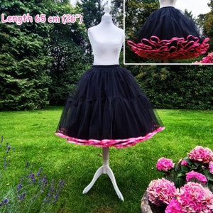 Plus size petticoat, Different colors Tulle Petticoats, Wedding petticoat, Lolita plus size petticoat, Pinup Rockabilly ruffed petticoat