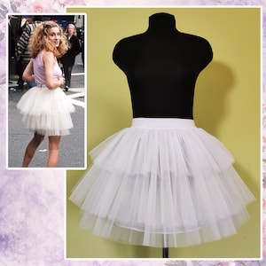 Carrie Bradshaw skirt, Soft tulle skirt for Bridal party, Bachelorette party, Bridesmaid skirt, Adult tulle skirt, Teen tulle skirt
