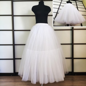 Petticoat from two types of tulle, Plus size petticoat, Lolita petticoat, Petticoat women, Bridal petticoat, Wedding petticoat 42'' (105 cm)