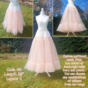 Handmade tulle petticoat, Many size options, Tulle petticoat, Petticoat for wedding dress,Petticoat plus size, Petticoat handmade,Underwear