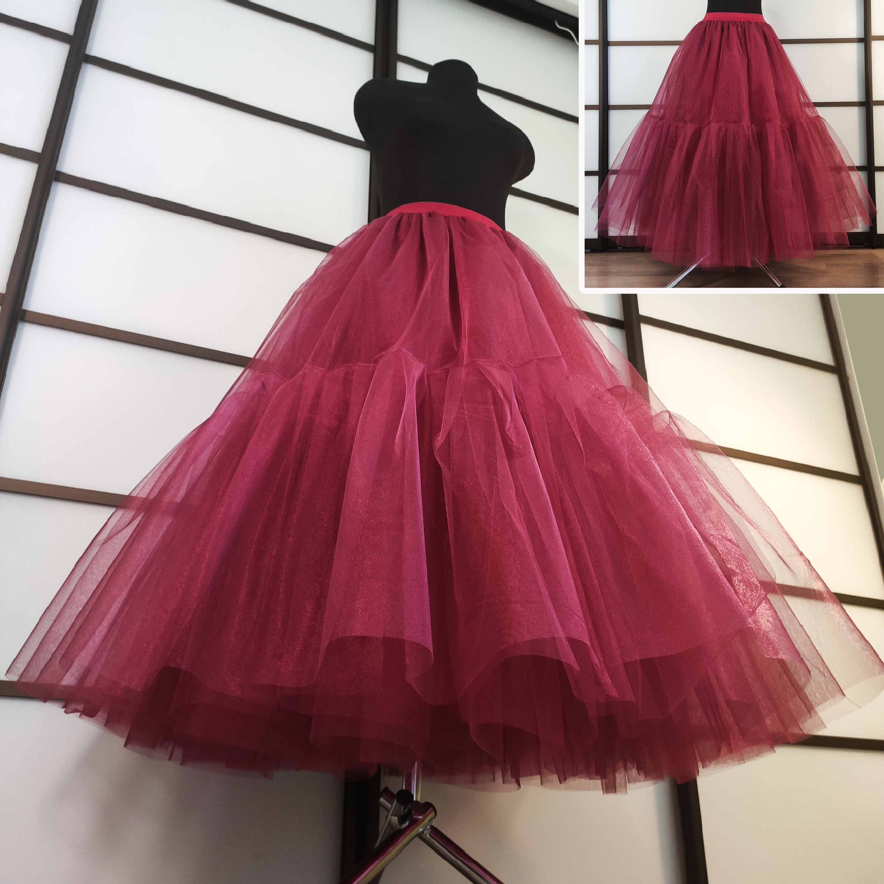 plus size rockabilly petticoat