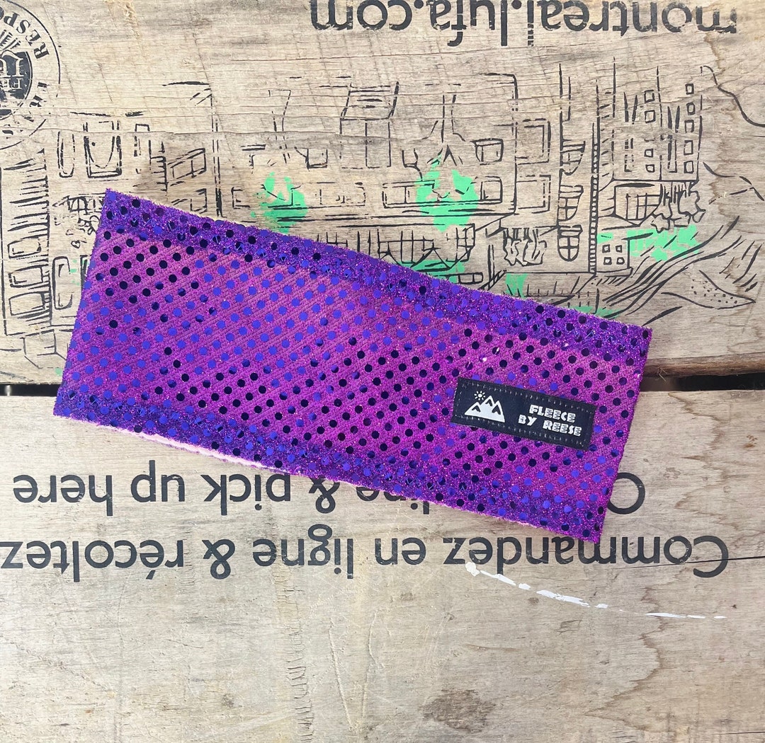 THICK HEADBAND IN PURPLE SILK 241199