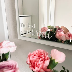 Mirror stickers / stickers / glass stickers You are wonderful / decoration for mirrors