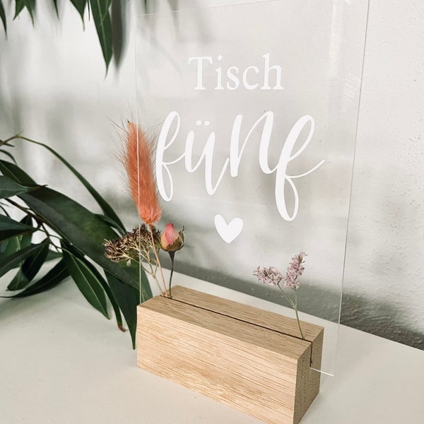 Sticker/Aufkleber Tischnummer/Tischnummern Hochzeit