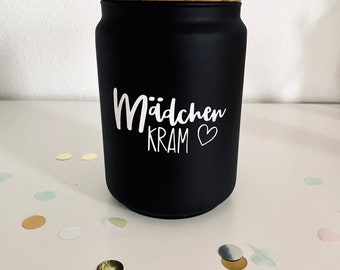 Sticker/Aufkleber „Mädchen Kram“ | Aufdruck Dose, Box etc..