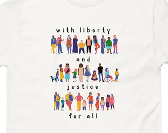 Justice For All Short Sleeve Tee | Human Rights Shirt | Social Justice Tee | Black Lives Matter Shirt | LGBTQ+ Shirt