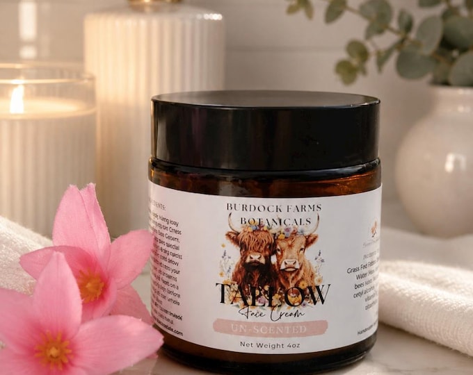 Farm fresh Tallow Face Cream,Grass Fed,Hydrating & Soothing, face moisturizer