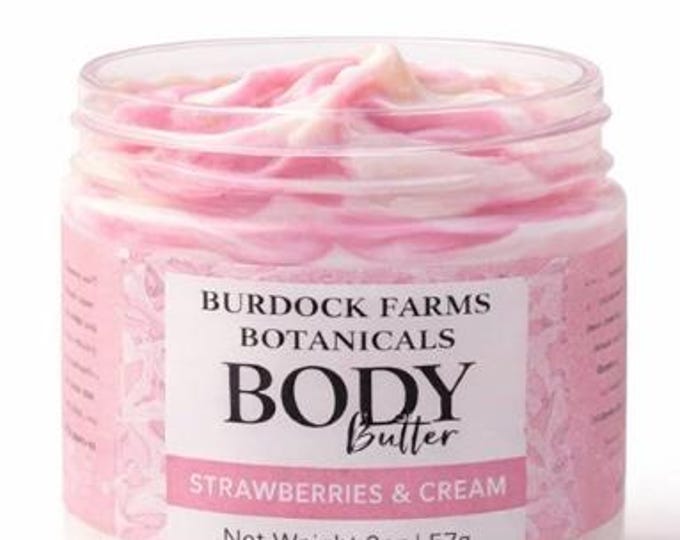 Sample size whipped Body Butter 2 oz ,natural vegan moisturizing and soothing butter with shea and cocoa butter,ideal gift for her,travel