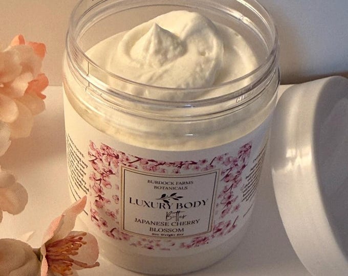 Sample size whipped Body Butter 2 oz ,natural vegan moisturizing and soothing butter with shea and cocoa butter,ideal gift for her,travel