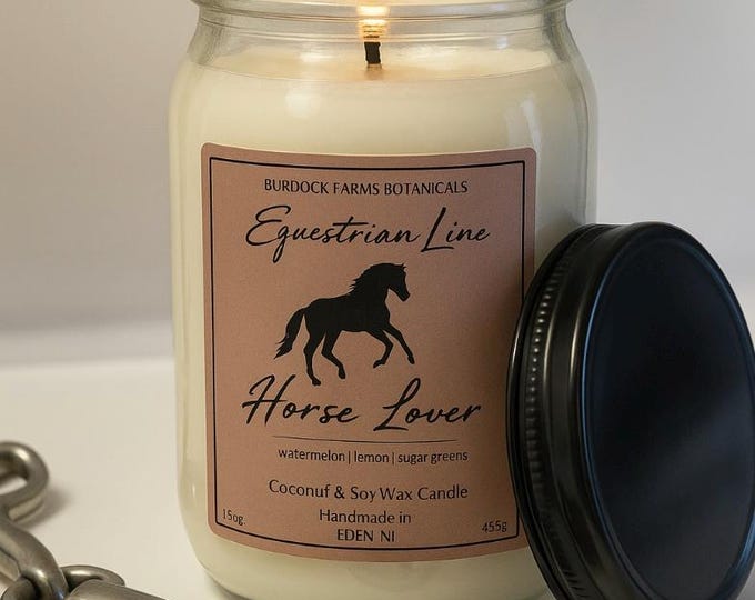 HORSE Candle |BARN FAMILY - All Natural Coconut Soy candle|Hand poured|gift