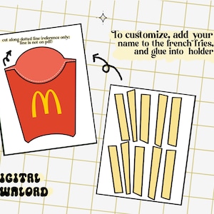Printable Fast Food Themed Activities (PDF)